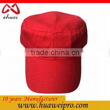 Wholesale hot sale plain army cap flat top cap custom military cap,blank logo army military