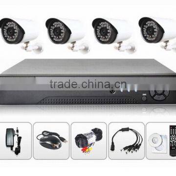 low cost HD 720P Bullet camera h.264 P2P 4ch AHD DVR KIT