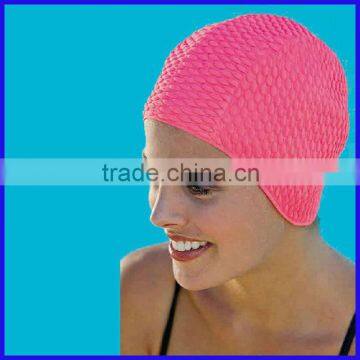 soft and high quality silicone junior swim caps for retail