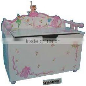 Kids Wooden Fancy Toy Box/ Chest