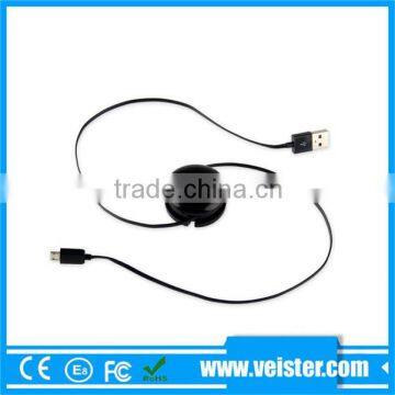Shielded High Speed 2.0 Retractable Micro Usb Cable