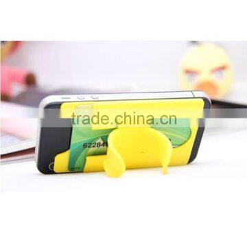 Fashionable Smart Silicone Card Holder Adhesive photo-2