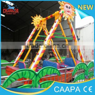 CE approved Changda fun 8 seats amusement rides with trailer mini pirate ship rides