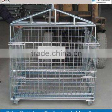 JT Foldable Stackable Metal Wire Mesh Container