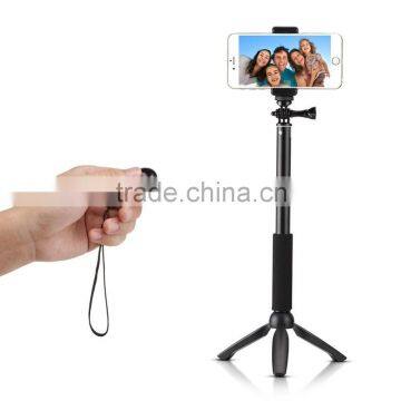 Newest design bluetooth hot-selling portable selfie stick monopod with remote