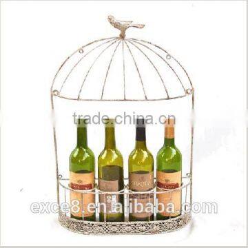 Cheaper Handmade Metal Wine Holder With Bird