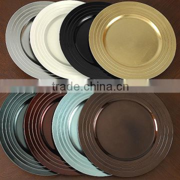 Plastic Decorative Wholesale Charger Plates