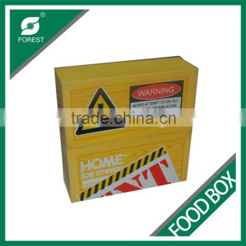 CMYK FULL COLOR OFFSET PRINT FOOD DELIVERY BOX CORRUGATED ICE CREAM PACKAGING BOX MADE IN CHINA