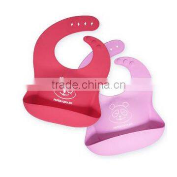 Very Popular In Amazon Waterproof Silicone Baby Feeding Drool Bibs