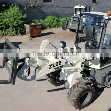 800kg 0.8 Tons Mini Loader ZL08 WL80 Articulated Mini Wheel Loader for Sale photo-4