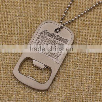 Custom metal dog tag engraver with bottle opener