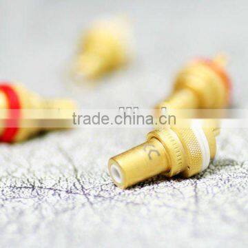 High purity copper Gold plated RCA connector, socket, for Audio