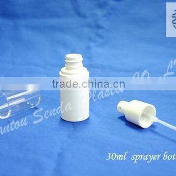 30ml plastic pump spray bottle, chemical spray bottle, sunscreen spray bottle