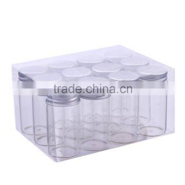 0.83oz Empty Mini Glass Jars With Cork For Party,Glass Bottles With Metal Lids