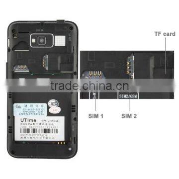 Utime U6 4GB Green, 4.0 Inch 3G Android 4.2 Smart Phone, MTK6572 1.0GHz Dual Core, RAM: 512MB, Dual SIM, WCDMA & GSM Network photo-2