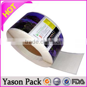 Yason shining label/sticker custom round sticker christmas stickers roll