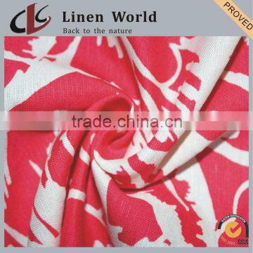 3024 30/2*14 47*58 53/54" Printed Linen Viscose Fabric