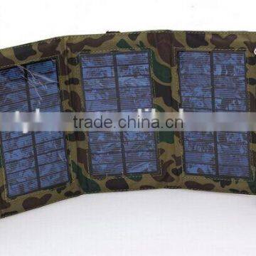 8W Portable folding mobile phone solar charger, solar charger bag for mobile