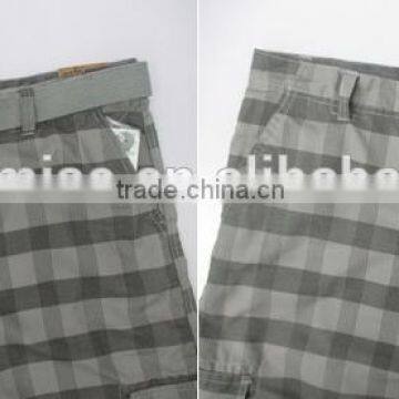 Men's belted cargo shorts