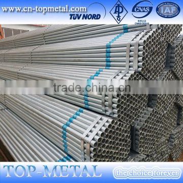 erw round hot dipped galvanized black steel pipes