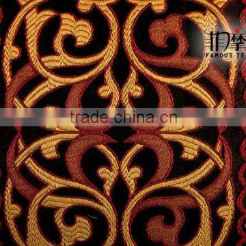 polyester heavy jacquard fabric curtain