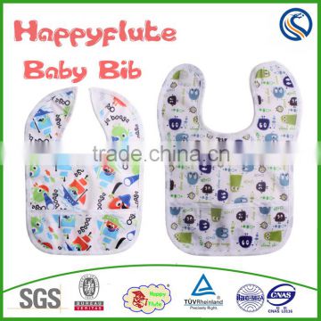 2016 wholesale waterproof baby bib customed prints