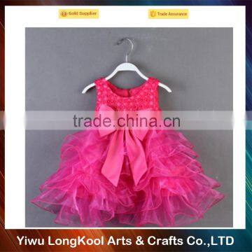 2016 New modern cosplay birthday dress for baby girl full color girl tutu dress