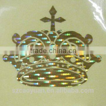 Customized OEM wholesales Gold Silver Foil Hot Stamping window wall label sticker for decoration