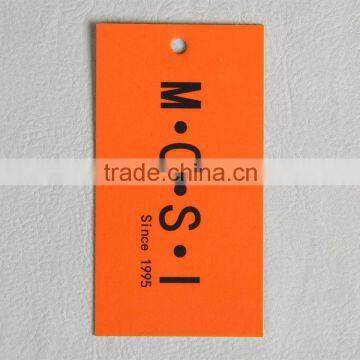 Glossy Coated Paper Hangtag With One Side Red Printting for Lady's Scarf photo-2