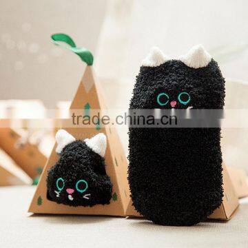 Children Microfiber Cozy Socks Animal Room Socks photo-3