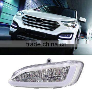 1 Pair Car 12V 12W LED DRL Daytime Running Light Fog Lamp For Hyundai Santa Fe IX45 2013 2014 2015 Auto Parts                        
                                                Quality Choice