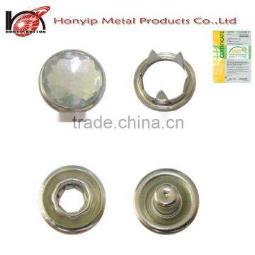 18L or 11.5mm Fashion Custom Print Metal Snap Button With Pearl