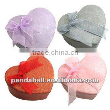 Heart Shaped Valentine's Gift Jewelry Box, Wedding Favor Box (BC119M)