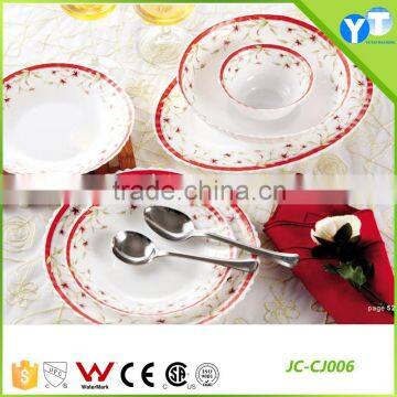 JC-CJ006 Wholesale Opal Glass Dinner Set