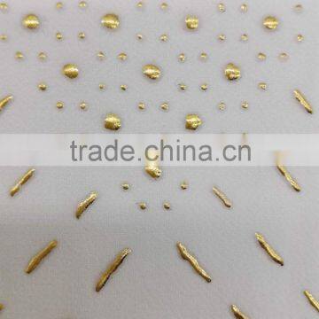 alibaba china designs styles 75D polyester chiffon beads with disu technics