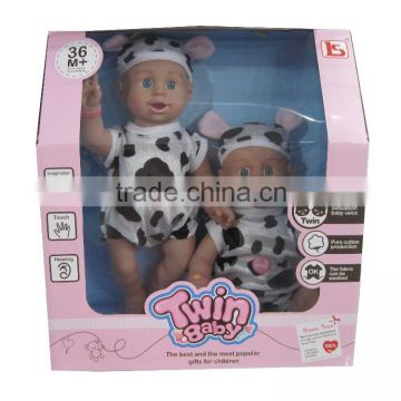 WW3608776 Educational toy Animal cow twin tones Doll for kids