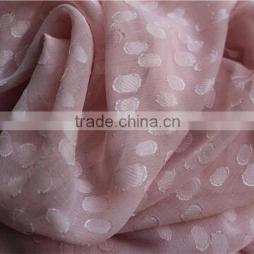 100%polyester Dot Cutting Chiffon Fabric for Ladys Wedding photo-5