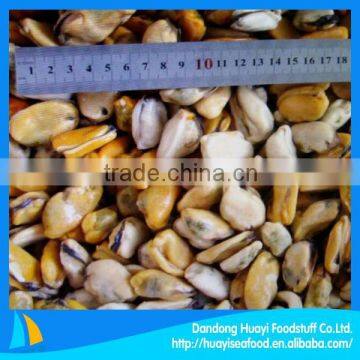 New and best taste yellow color frozen green shell mussels