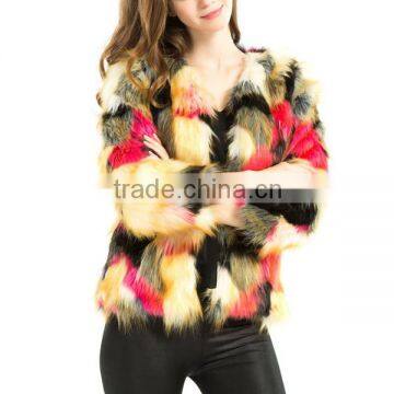 Mink Fur Coat Women Made in China Faux Fur Coat photo-3