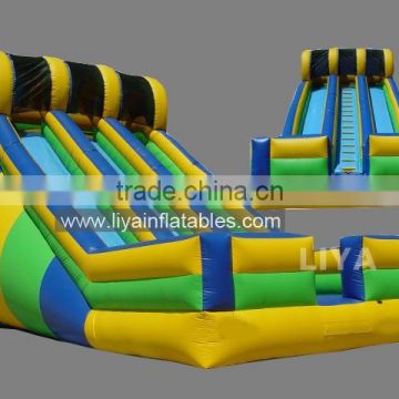 2015 Latest exciting inflatable slide with bouncer