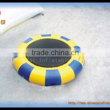 cheap air bouncer floating inflatable water trampoline