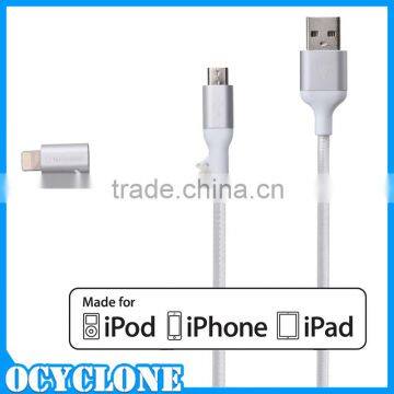 Wholesale Bulk 2 in 1 Mobile Phone Cable for Charger and Data Transfer