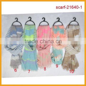 Hot Sale 100% Acrylic Stripe Scarf photo-2