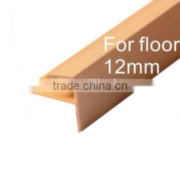 PVC floor edge trims//PVC stair nosing trim//laminate stair profile//PVC stair nosing covered with PVC wrapping