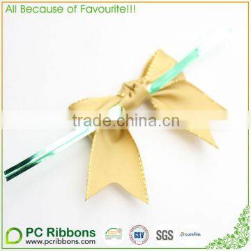 Handmade Polyester Ribbon Twist Tie Gift Bows for Packing Box photo-3