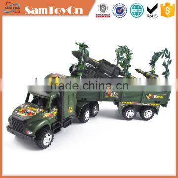 Wholesale cheap military friction plastic toy trucks