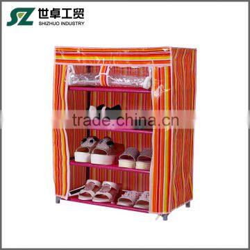 shoe storage cabinet fabric wardrobe shoe rack with cover