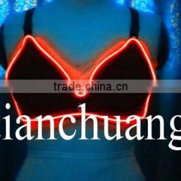 LED Light Lingerie / Sexy Bras and Panties / Neon Glow Lingerie