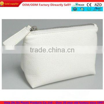 Grainy PU leather small cosmetic bag