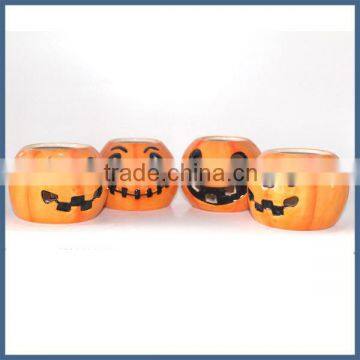 Happy Halloween Decorative Ceramic Pumpkin Candle Jar
